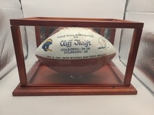Game Ball Cliff Thrift Chargers Vs Dolphins 18 de noviembre de 1984 firmado