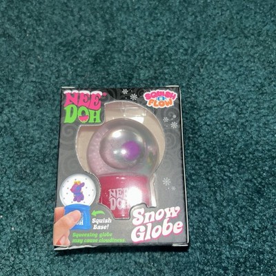 Authentic Rare/DISCONTINUED NeeDoh Snow Globe Snowman Squishy Squeeze 2023