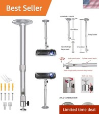 Adjustable Projector Mount 18-31in Extendable with 360  Rotation for Home The...