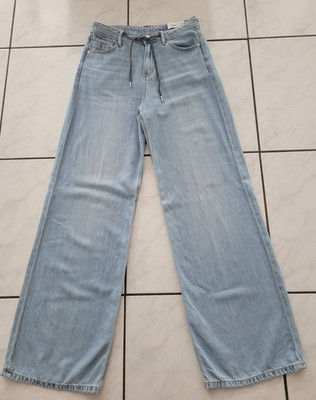 s.Oliver, Damen Jeans Suri, Wide Leg, Gr. W36 L 32, Hellblau, wie neu