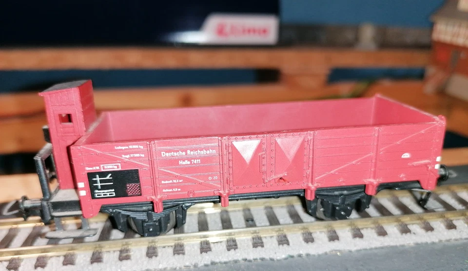 Fleischmann 5209 H0 Offener Güterwagen mit Bremserhaus O20 Halle