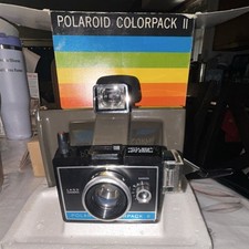 Polaroid Colorpack II Vintage Instant Camera with Flash and Original Box