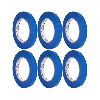6 Rolls Painters Tape 1/2'' x 60 yds Blue Masking Tape Paint Tape Multi-Purpose