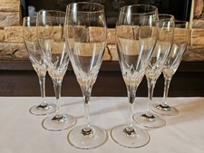 Nachtmann Yvonne 6 Bleikristall Sekt Champagner Gläser Sektkelche Ätzlogo TOP!!