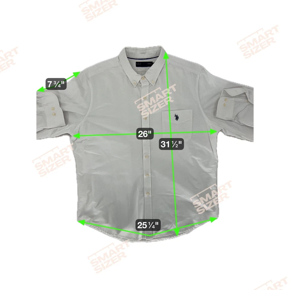 Vtg U.S. Polo Assn. Mens Shirt XL White Button Down Long Sleeve Pony Logo Preppy - Image 3 of 4