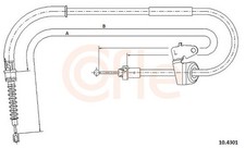 COFLE Bremsseil Seilzug Feststellbremse 10.4301 für MINI R50 R53 R52 Cooper One