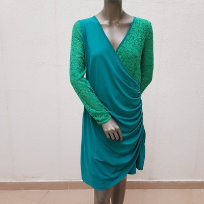 Pretty dress by Heine, 44/46, teal, meadow green