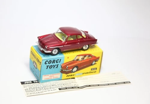 Corgi 316 NSU Sport Prinz In Original Box - RARE Metallic Brick Red