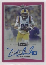 2016 Leaf Metal Draft Pink Prismatic 12/20 Travin Dural #BA-TD2 Auto 9zx