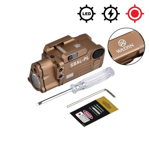 WADSN Metal SBAL PL Red Dot Laser Aiming Flashlight SBAL-PL Mounted Light Strobe - Picture 10 of 16