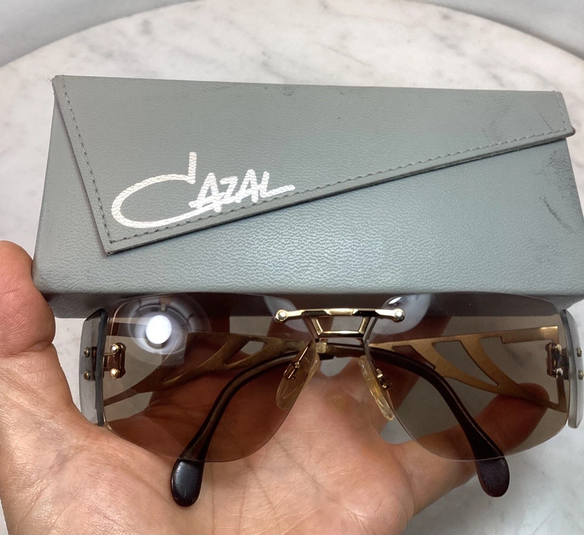 希少✨90's CAZAL Rimless Sunglasses Vintage CAZAL Vintage Sunglasses for sale | eBay