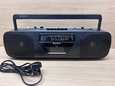 Sony CFS-201L Stereo Radio Cassette Recorder Boom Box Vintage Retro HiFI WORKING