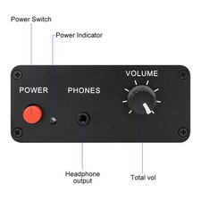 DC 9-19V Stereo Preamplifier 10 Times Amplifier NE5532 With 3.5mm Input Output a