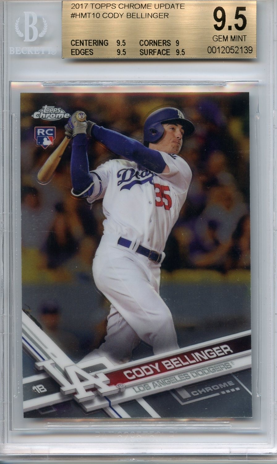 2017 Topps Chrome Update #HMT10 Cody Bellinger - BGS 9.5 - Rookie Card