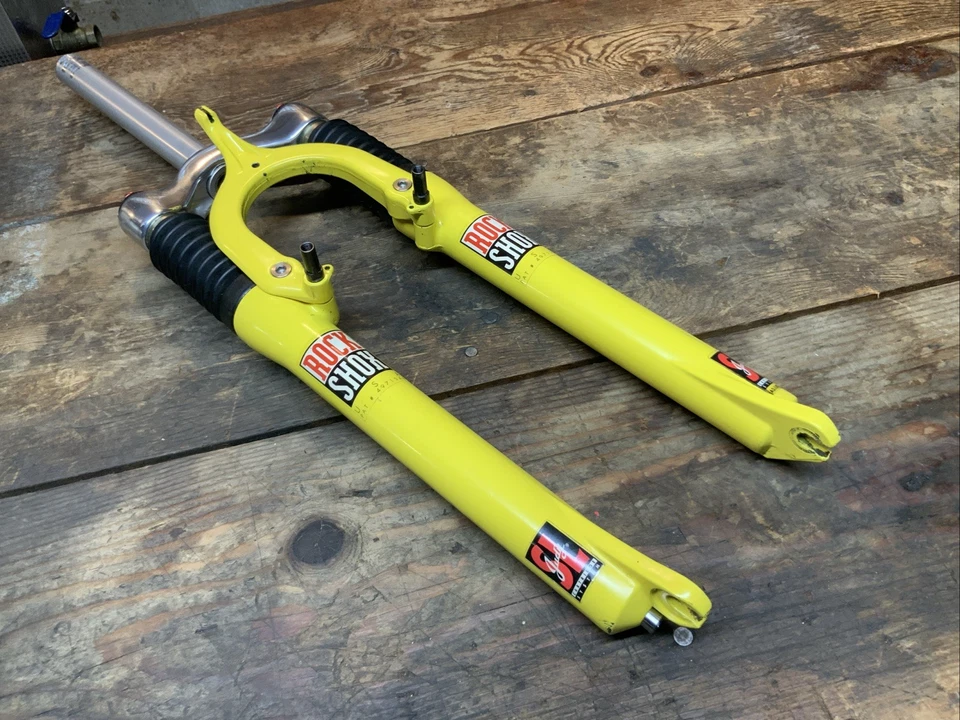 Rock Shox Judy SL 罕见 1 英寸无螺纹 185 毫米合金转向器全新弹性体已维修 — 第 2/4 张图片