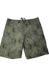 The North Face Men's Flashdry Board Shorts Green Swimsuit swim Trunks Sz 36L