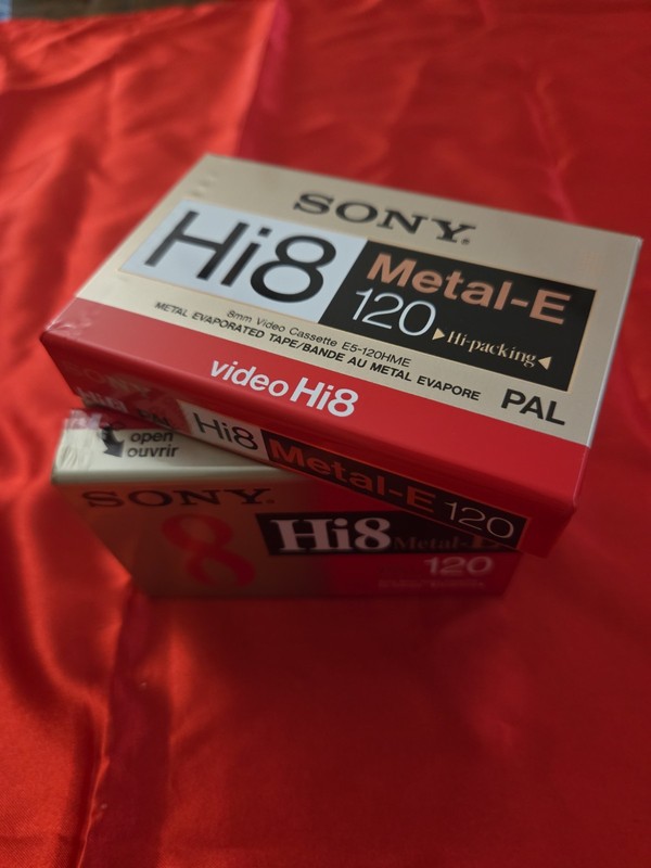4 Sony Hi8 Metal E 120 Video Cassette E5-120HME 