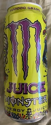 NEW FLAVOR MONSTER ENERGY JUICE VOODOO GRAPE FLAVOR DRINK 1 FULL 16 FL OZ 473mL