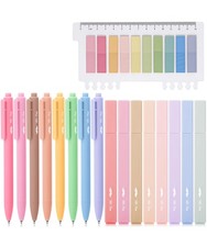 Mr. Pen- Aesthetic Highlighters and Gel Pens, 16 Pack, 200 Sheets Pastel