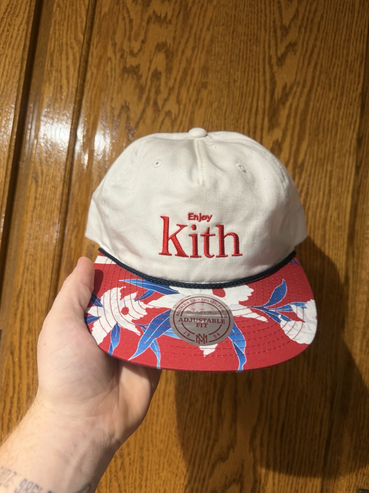 Kith X Coca Cola Coke Hat Osfa Mitchell And Ness Adjustable Hat Cap