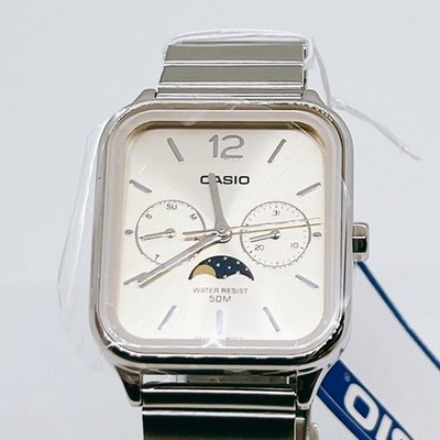 Casio MTP-M305D-9AV Moon Phase Quartz Men's Watch Gold Dial Analog