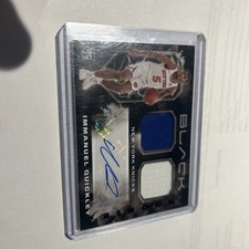 2020-21 Panini Black - Rookie Mem Autographs Immanuel Quickley #RMA-QUI /49🔥🔥