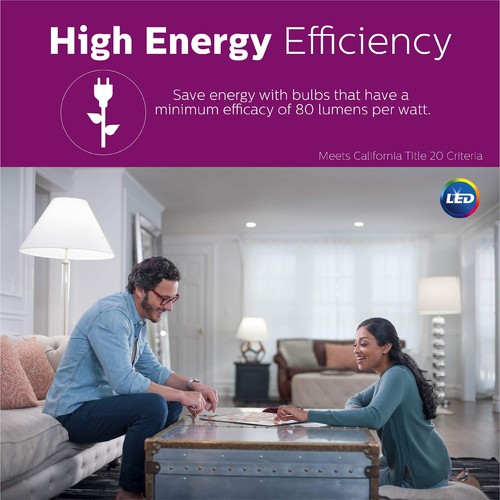 Philips Gu10 Led Dimmable Light Bulbs 3 Pack Energy Efficient Warm White 3000K - Picture 5 of 8
