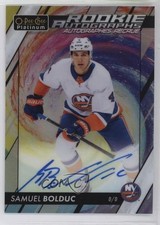 2023 O-Pee-Chee Platinum Rookie Rainbow Color Wheel Samuel Bolduc #R-SB Auto b8c