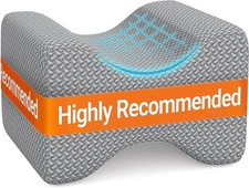 Knee Pillow for Side Sleepers Memory Foam Sciatica Pain Relief Leg Pillow, Remov