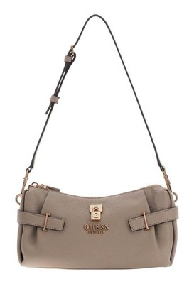 GUESS Yesba Mini Top Zip Bag Umhängetasche Tasche Dark Taupe taupe Neu