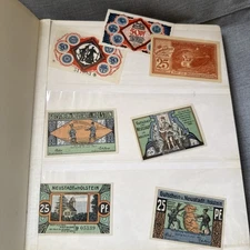 Vintage Old German Bank Notes ~ 151 Total