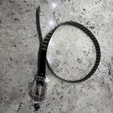 Nocona Western Belt Womens XL Leather Bling Rhinestone Cowgirl NWT Studded