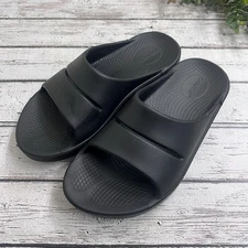 OOFOS OOahh Size Men's 7 / Women's 9 Unisex Slide Sandals - Black