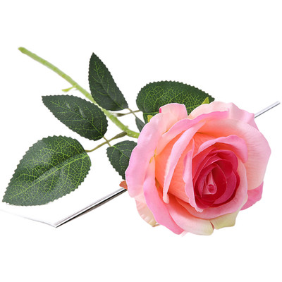 Flannel Rose Bouquet Lifelike Flannel Texture Injection Molded Construction