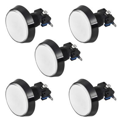 5 Pcs 60mm Round Game Push Button GAMES 12V LED Illuminated Push Button Switch