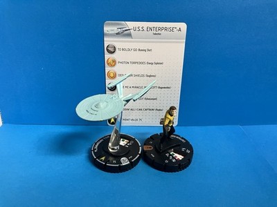 Heroclix Star Trek Tactics 1 U.S.S ENTERPRISE-A #101 Starter w/ LE Captain Kirk
