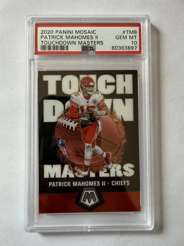 2020 Mosaic Patrick Mahomes Touchdown Masters PSA 10