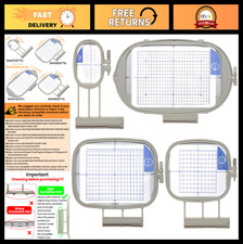4-in-1 Embroidery Machine Hoop Set - SA437, SA438, SA439, SA441 Accessories