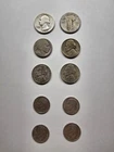 9-piece SILVER lot plus one buffalo nickle