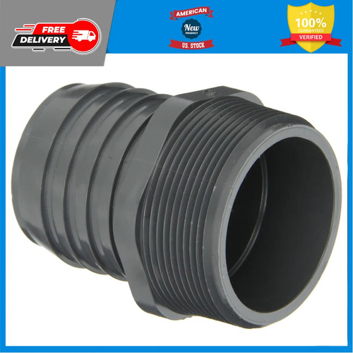 Spears 1436 Series PVC Tube Fitting Adapter Schedule 40 Gray 3/4 Barbed x NPT...