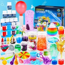 Science Kit for Kids,80 Science Lab Experiments,Scientist Costume Role Play STEM