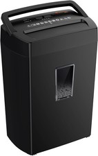 Bonsaii 12-Sheet Cross Cut Paper Shredder, 5.5 Gal Home Office Heavy Duty Shredd