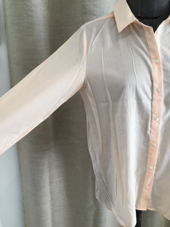 Très Belle Chemise Coton Rose Saumon Comptoir Des Cotonniers 38 Tbe - Photo 3/4