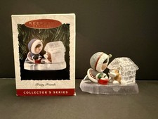 Frosty & Husky Puppy Dog in Ice Doghouse FROSTY FRIENDS 1993 Hallmark Ornament