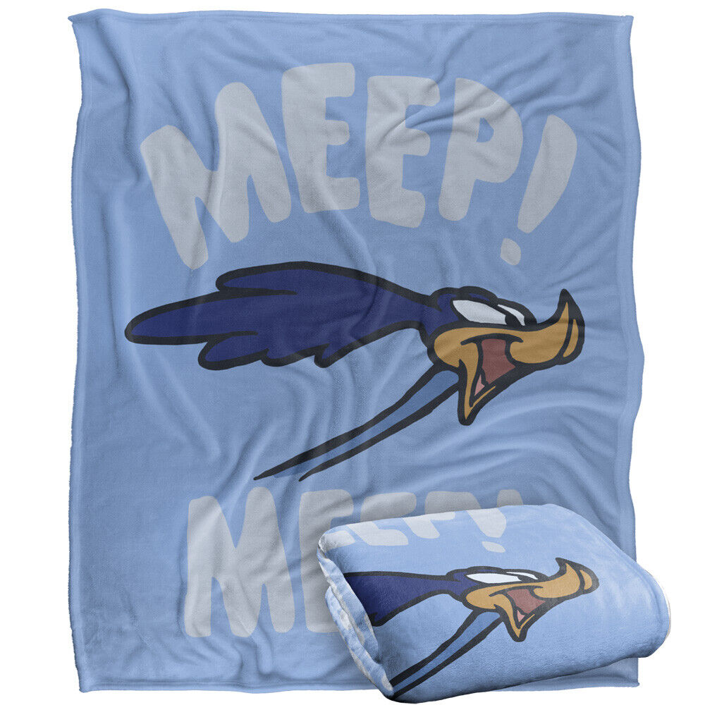 Looney Tunes Blanket 50x60 The Meep Meep Road Runner Throw Official