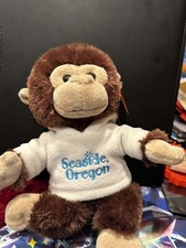    Aurora Monkey Plush Stuffed Animal 12in" Mint Good Condition Sea Side