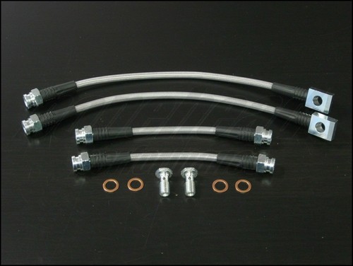 Líneas de frenos trenzados de acero inoxidable 1982-1991 Chevrolet Cavalier Techna-Fit - Imagen 3 de 6