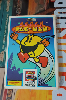 Super Pac-Man (1983) Commodore C 64 (Disk Manual, Box) works 8-bit classic