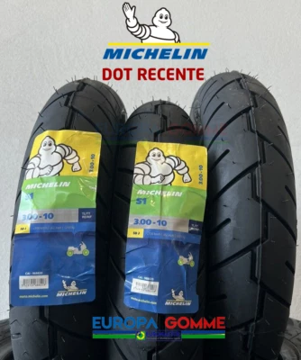 KIT 3x 3.00-10 50J MICHELIN S1 DOT/ANNO 2025 X VESPA-PX XL SPECIAL APE 50 GOMME