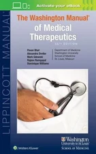 The Washington Manual of Medical Therapeutics; L- 1469890240, paperback, Bhat MD